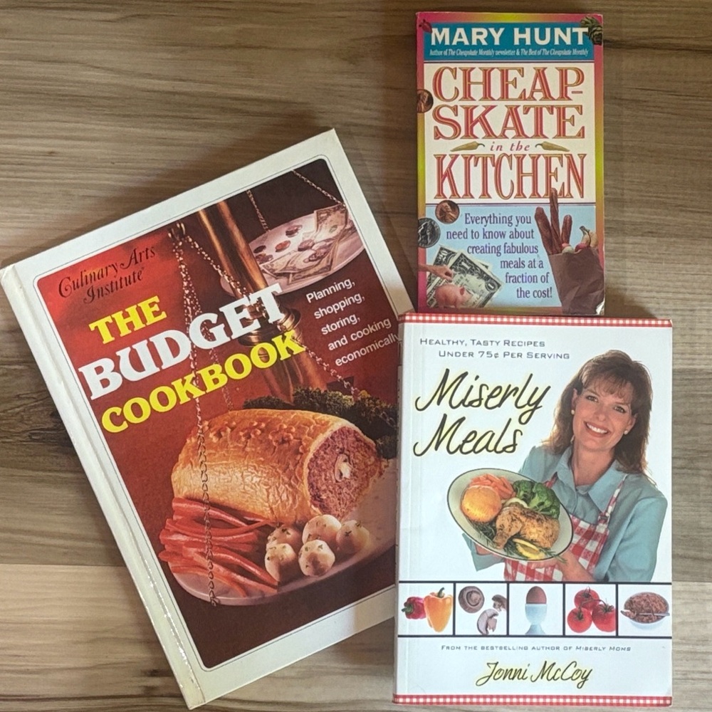 Lot of 3 Budget Cookbooks